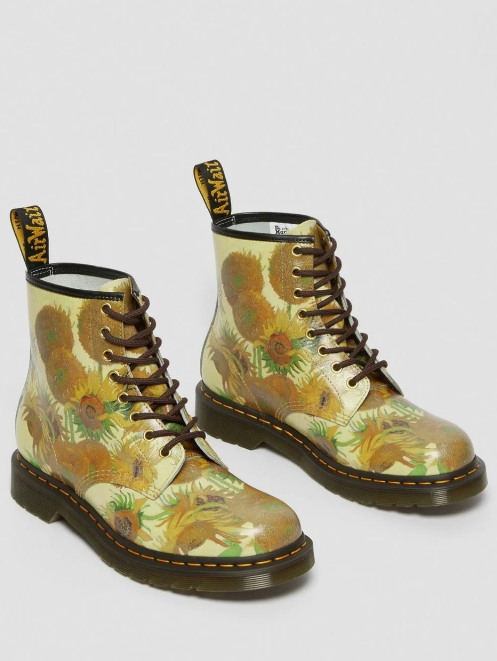 Dr. Martens 1461 The National Gallery Van Gogh Sunflower Boots - Picture 1 of 7